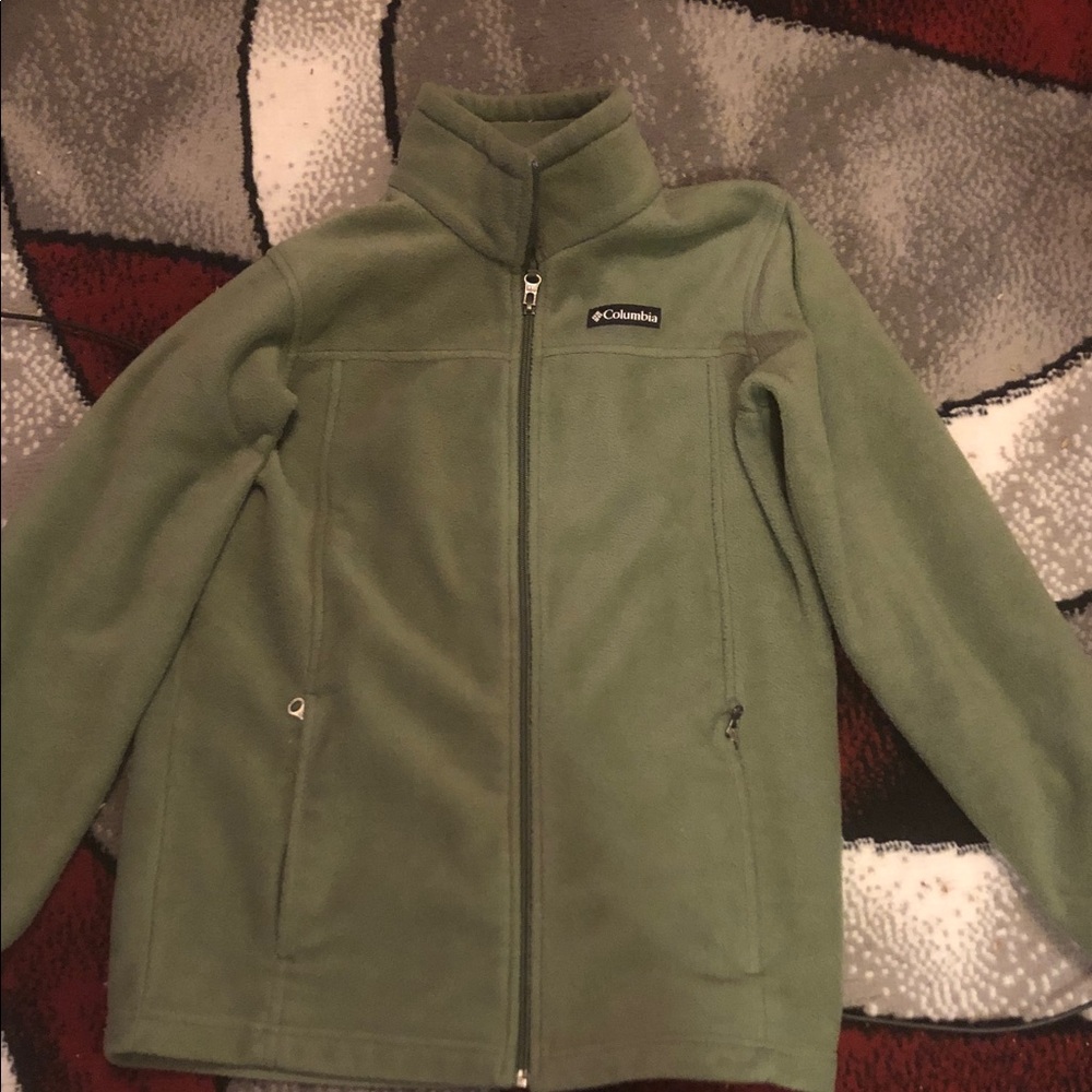 👍🏽👏🏻👌🏼Columbia Olive Green Fleece Jacket